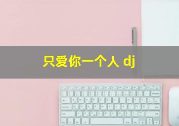 只爱你一个人 dj